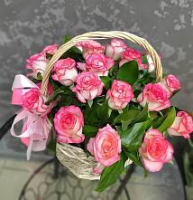 Цветочная композиция из Розы в корзине в Григорово