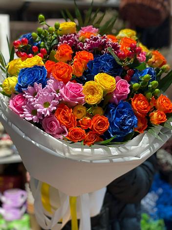 Букет цветов из: Розы и Хризантемы в Григорово