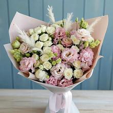 Букет цветов из:  Альстромерии и Розы в Григорово